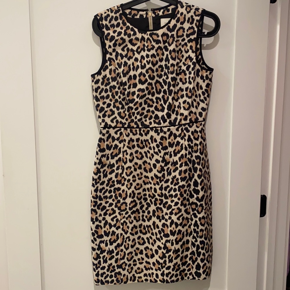 Kate Spade Leopard Print Sheath Dress size 6